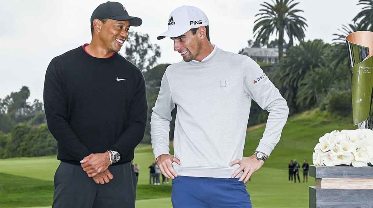 Woods appeared in high spirits at last week's Genesis Invitational, but he offered no timeline for a return.